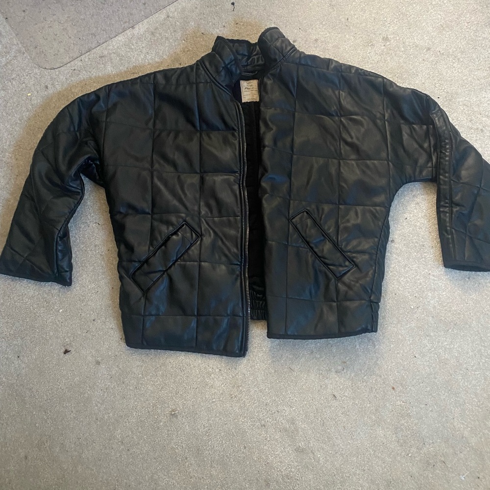 Free People Vegan Leather Jacket